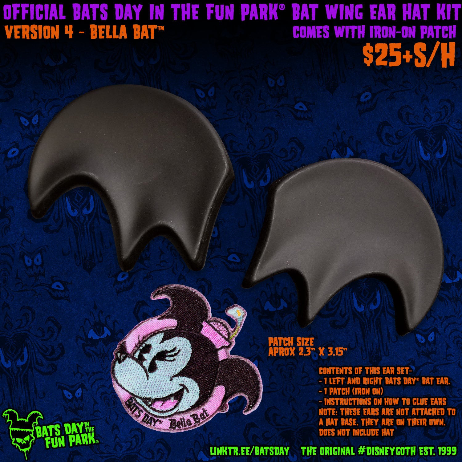 Official Bats Day in the Fun Park® Bat Wing Ear Kit | Bats 